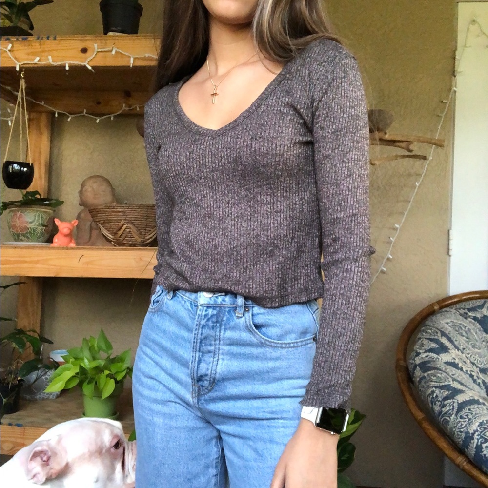 PACSUN CROPPED LONG SLEEVE